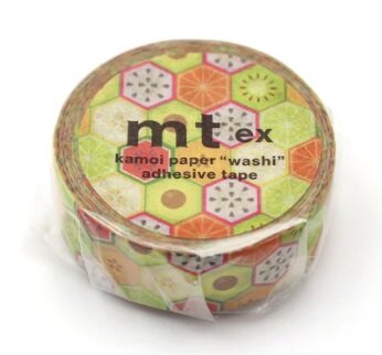 MT Masking tape hexagon fruits