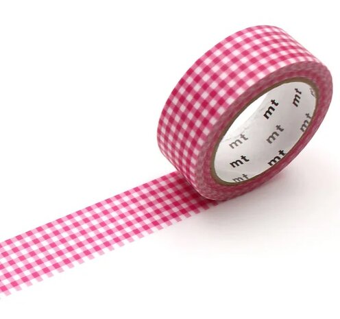 MT Masking tape delicate checkered pink