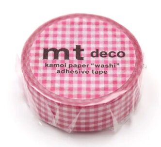 MT Masking tape delicate checkered pink